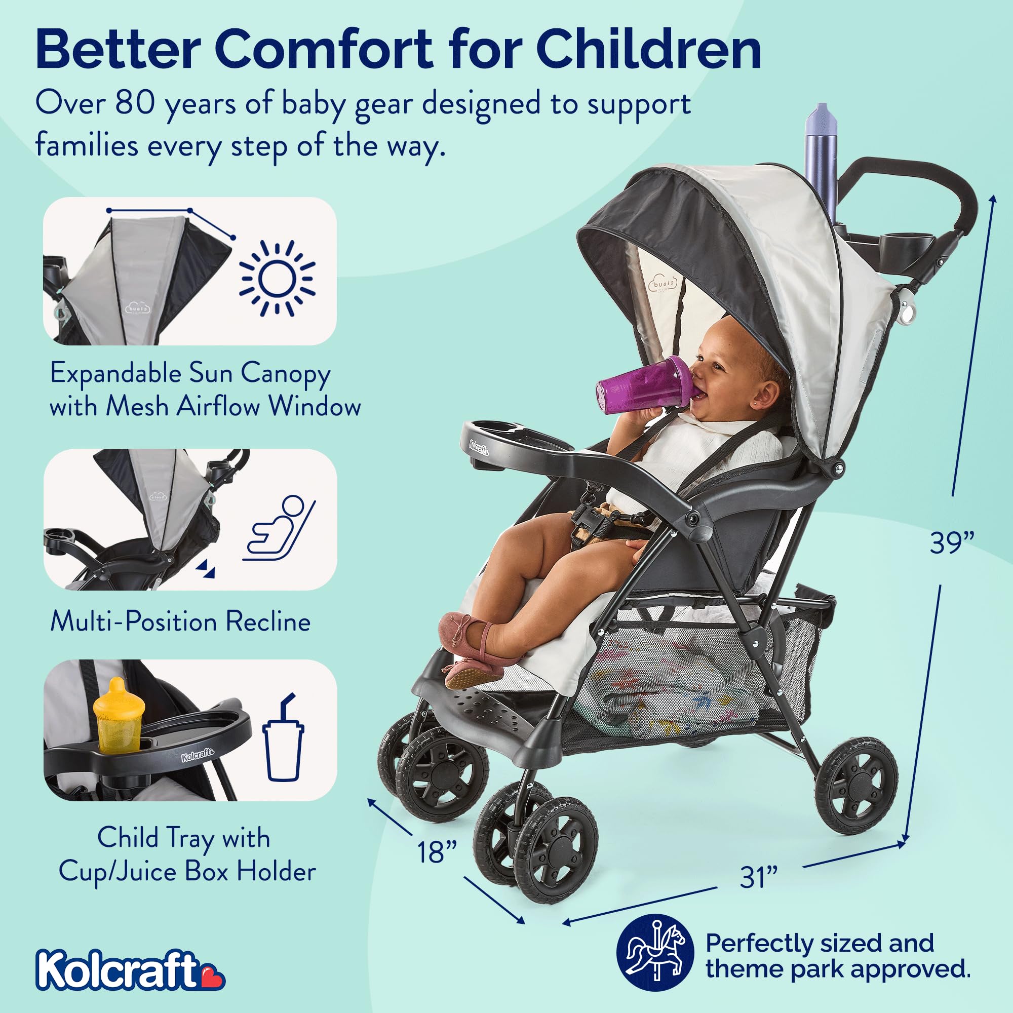 Sylthoryn Cloud Plus Lightweight Umbrella Stroller